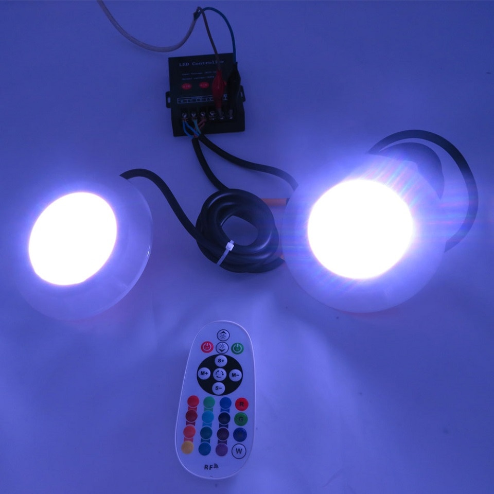 12W LED Ǯ Ʈ IP68  DC 12V ߿ RGB  ..